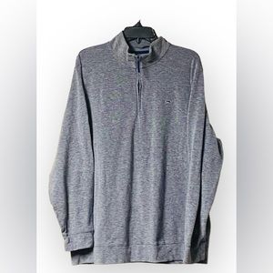 Vineyard Vines Birds Eye 1/4-Zip SZ XL Navy/White